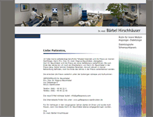 Tablet Screenshot of praxis-hirschhaeuser.de